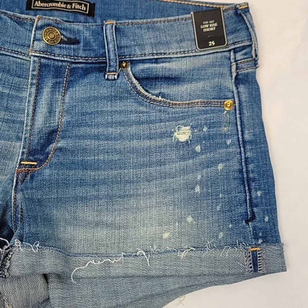 Abercrombie & Fitch distressed spattered